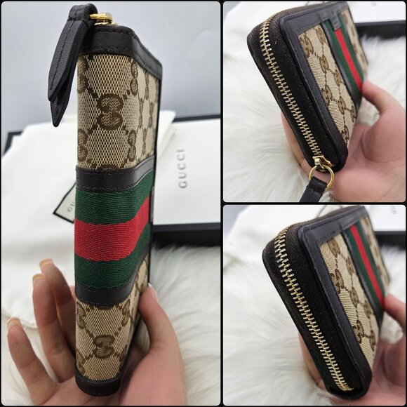 Gucci Supreme Ophidia Zip Around Wallet - Picture 15 of 17